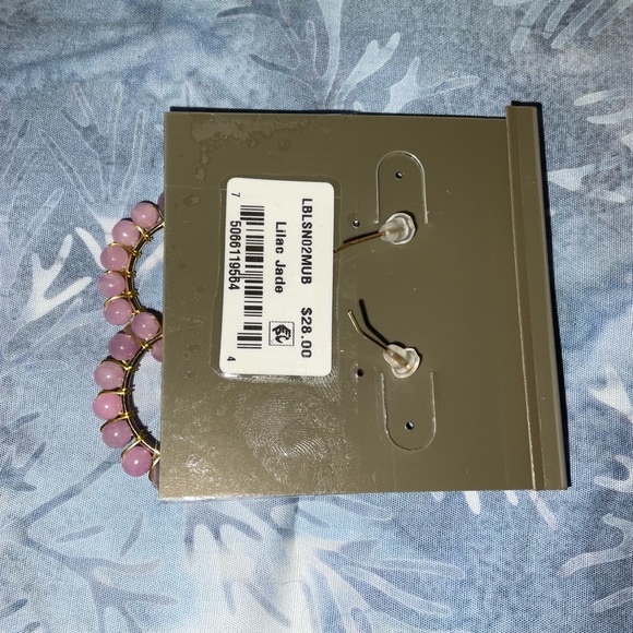 Earrings, Barse Lilac Jade Drop Earrings, NWT - Picture 4 of 8